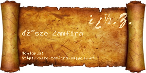 Ősze Zamfira névjegykártya